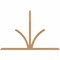 Ekena Millwork Richland Timber Gable Bracket, Western Red Cedar, 108"W x 72"H x 3 1/2"D x 3 1/2"F, 16/12 Pitch GBW108X72X0404RIC00SWR - alternate 1